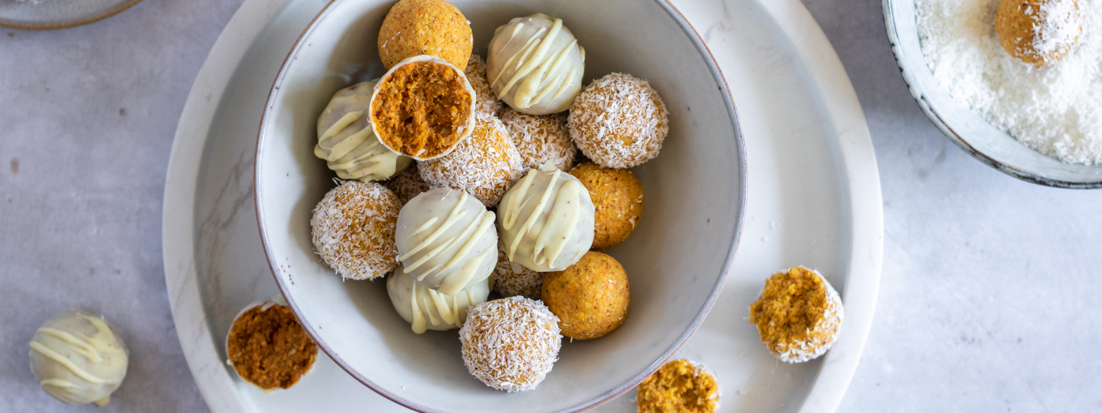 Carrot cake guličky na 2 spôsoby